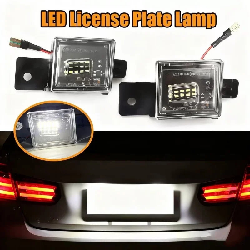 

For Chevrolet Silverado Colorado GMC Canyon Sierra 1500 2500HD 3500HD 2019-up Car Light LED License Number Plate Lights Lamps