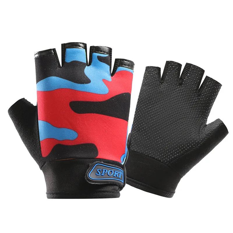AliExpress NONE Children's Gloves Summer Hiking Cycling Roller Skating Gloves Boys Girls Sports Anti-Slip Thin Kids Climb Half-Finger Gloves