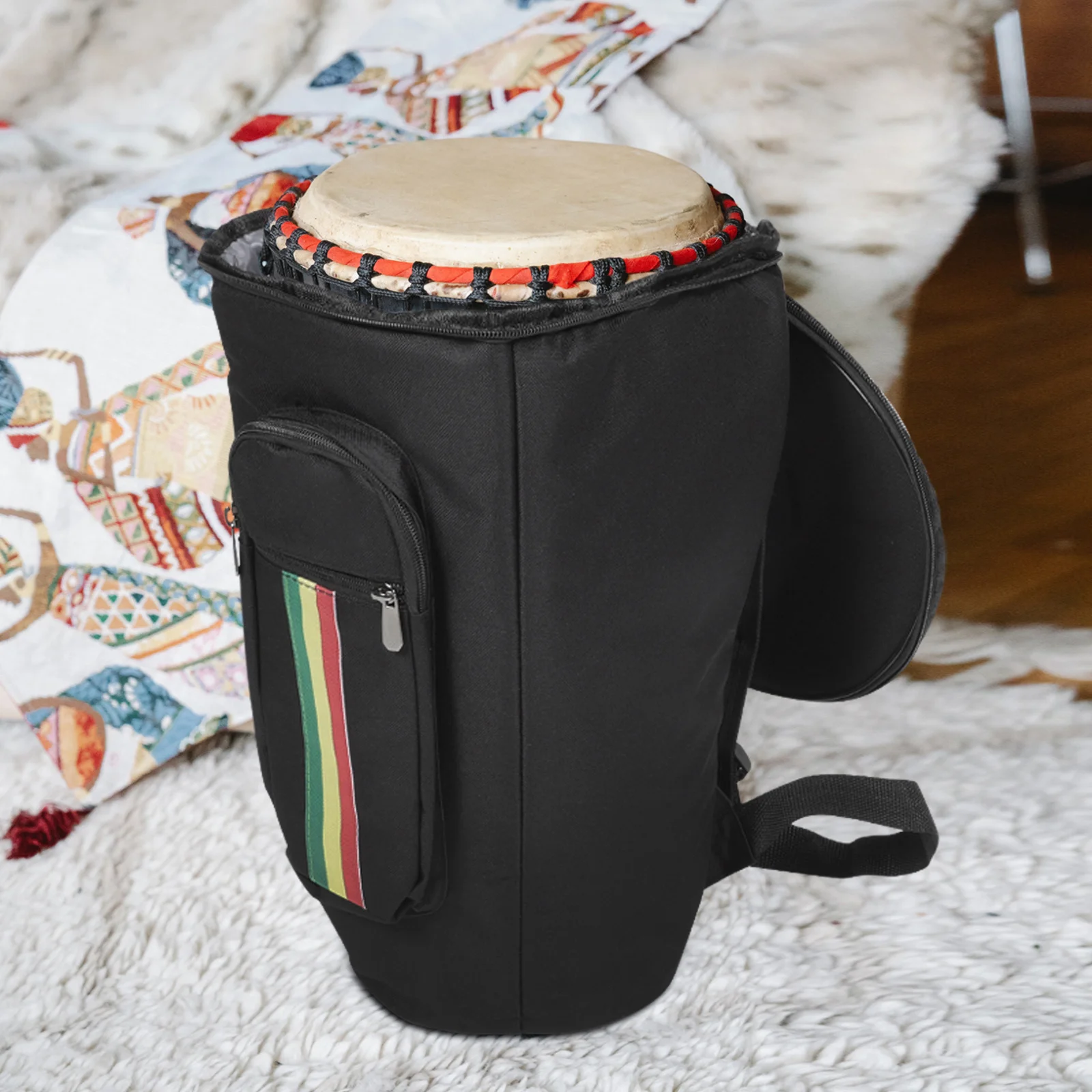 African Drum Case Highclass Material Fine Workmanship Portable Drum Storage Bag Musical Instrument Accessory Instrument Bag