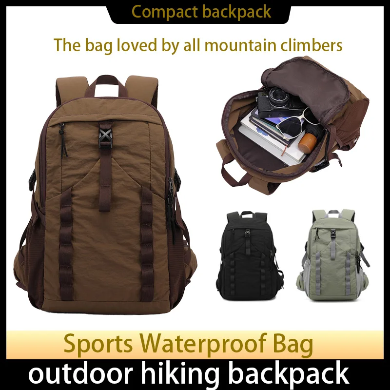 

backpack Outdoor portable hiking bag - ultra-lightweight sports backpack with dual shoulder straps - durable mountaineering bag