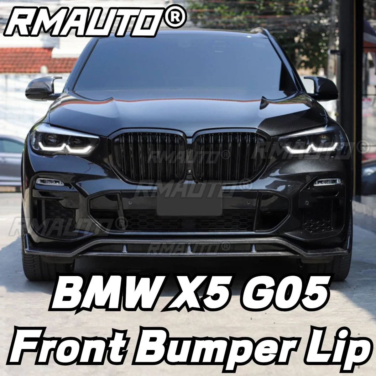 

Carbon Fiber X5 Front Bumper Lip Splitter Spoiler Bumper Guard Protector Body Kit for BMW X5 G05 2019-2022 Car Accessories