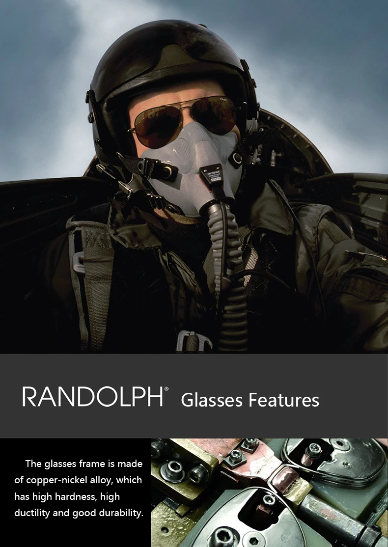 RE Sonnenbrille Mann USA Armee Militär Luftfahrt Pilot Sonnenbrille Glaslinse Frau Luxusmarke Retro Titan Rahmen Hohe Qualität – Detail 2