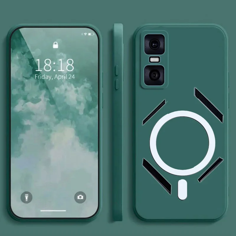 لهاتف انفينيكس GT 30 Pro X6873 غطاء حماية ملون غير لامع مع ملصق مغناطيسي