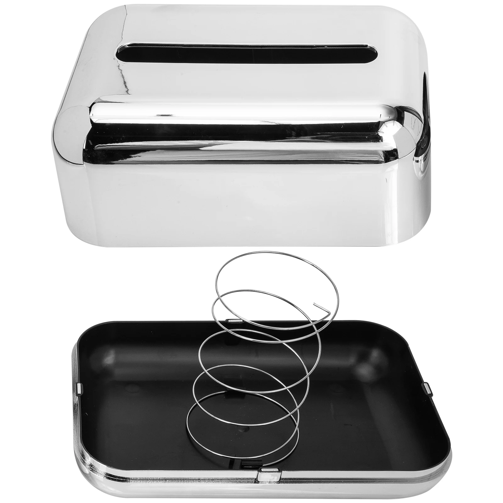 

Elegant Stylish For Home Office Car Abs Material Dust-Proof Lightweight Household Container Creative Storage Box Desktop