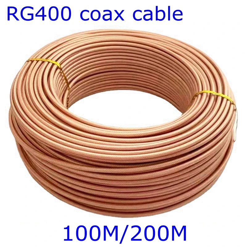 Duplo Blindado Rfcoaxial Cabo Adaptador de Fio Conector Rg400 Cabo 50 Ohm Alta Qualidade 100m 200m Rg400 Rg400