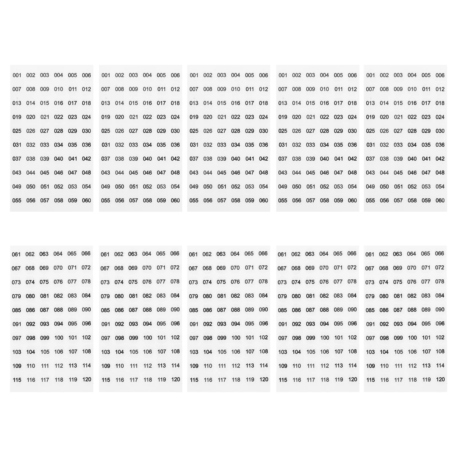 10 feuilles d'autocollants pour vernis à ongles, étiquettes numérotées, tri de fichiers, décalcomanies de manucure, peler et chiffres