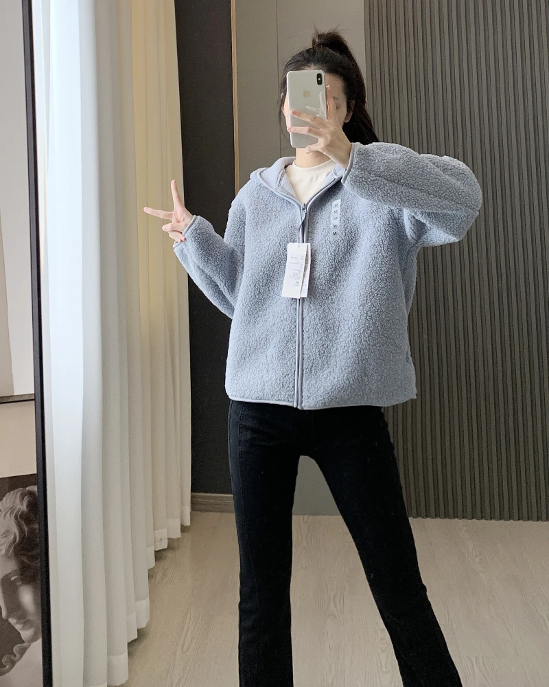 Pluche Jas Hoodie Vrouwelijke Fleece Faux Bont Designer Kleding Vrouwen Luxe Standbeeld Buitenste Bovenkleding Jassen Voor Vrouwen Gratis Verzending