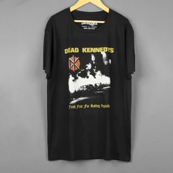 Dead Kennedys T-Shirt Fresh Fruit For Rotting Vegetables Hardcore Punk Black Flag Men's Summer Long Short Sleeves Cotton Shirts