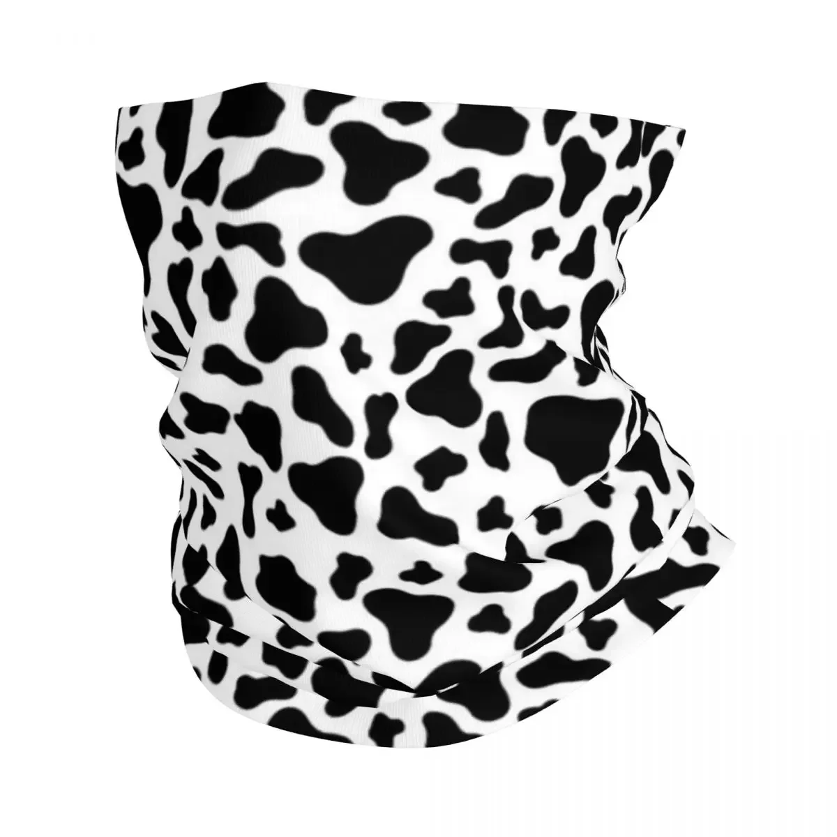 Cow Print Bandana Neck Gaiter UV Protection Face Scarf Cover Men Women Anima Skin Texture Headwear Tube Balaclava