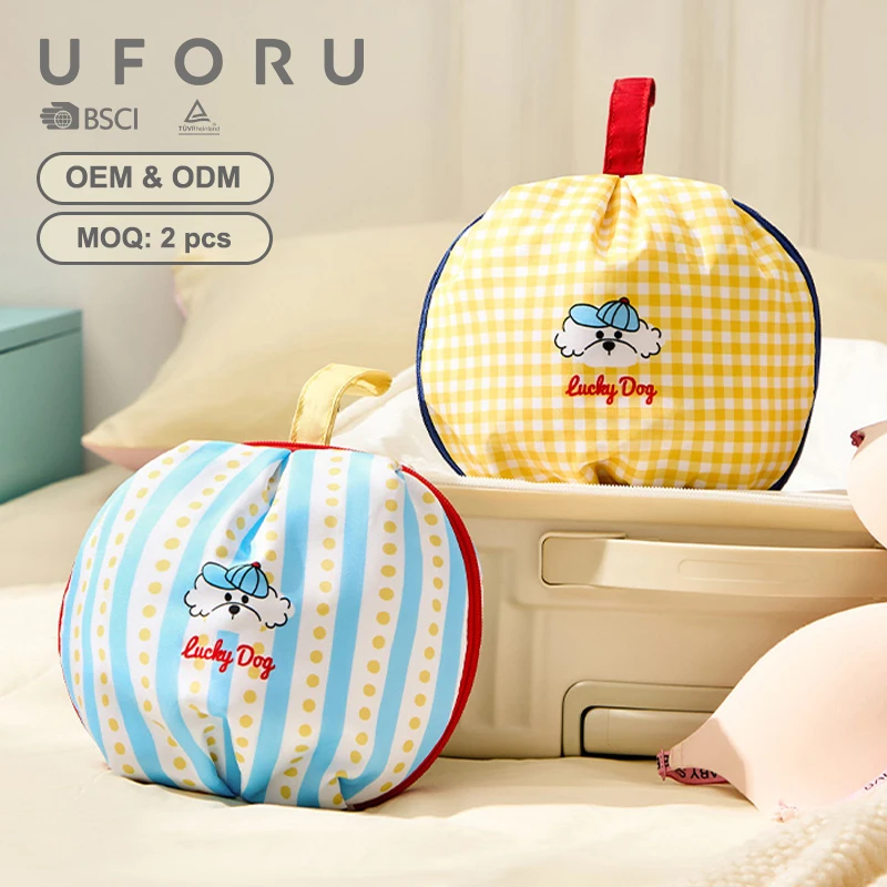 

UFORU Portable Compact Travel Organizer - 2-in-1 Cosmetic & Underwear Storage Bag for Vacation, Business Trips