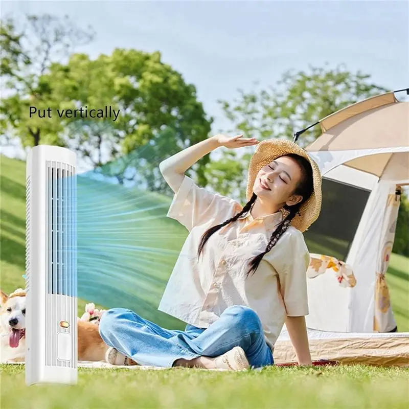 B51CNEW! Cooling Air Conditioner Desk Tower Fan Portable Air Conditioning,Cooling Fan With 3 Speeds Office USB Cooling Fan,2Pack