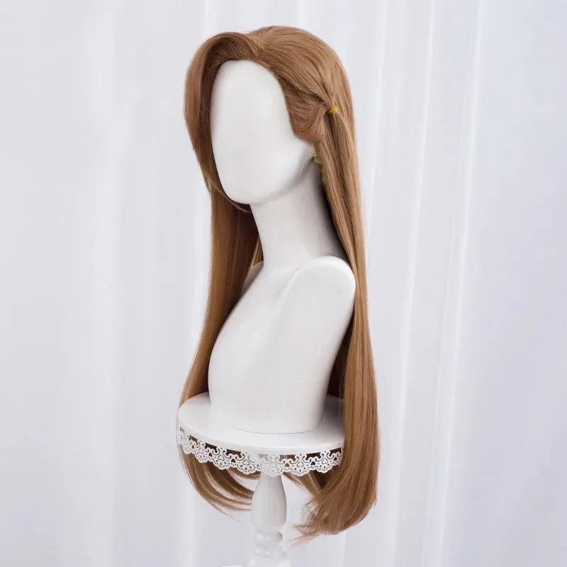 2025 12 Minha próxima vida como vilão: todos os roteiros levam para dar! Catarina /Katarina Claes Marrom laranja peruca longa 75 cm + Wi