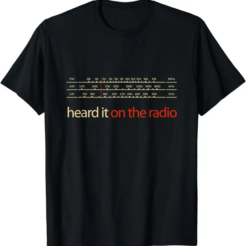 New Limited Heard It On The Radio Hi Fi Vintage Stereo T Shirt