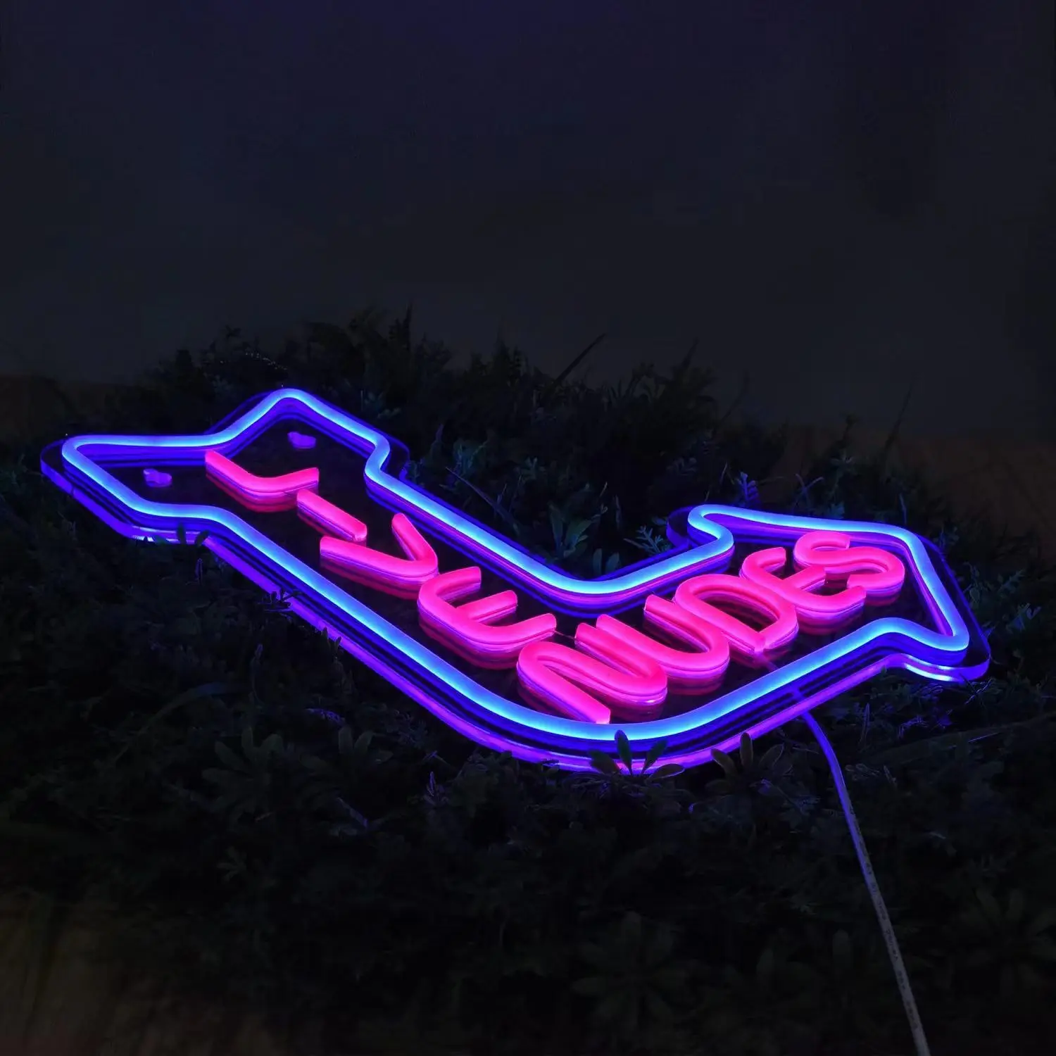 LIVE Nudes Neon Signs LED Lights For Studio Wall Bedroom Game Room Shop Night Club Beer Drink Bar Decor Custom Neon Light