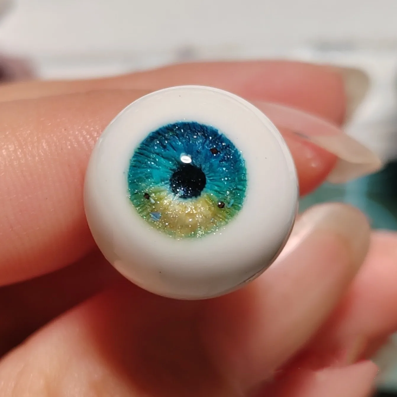 

14mm BJD Doll Toys Eyeballs 1/3 Plaster Eyes “Seabed” 1 Pair