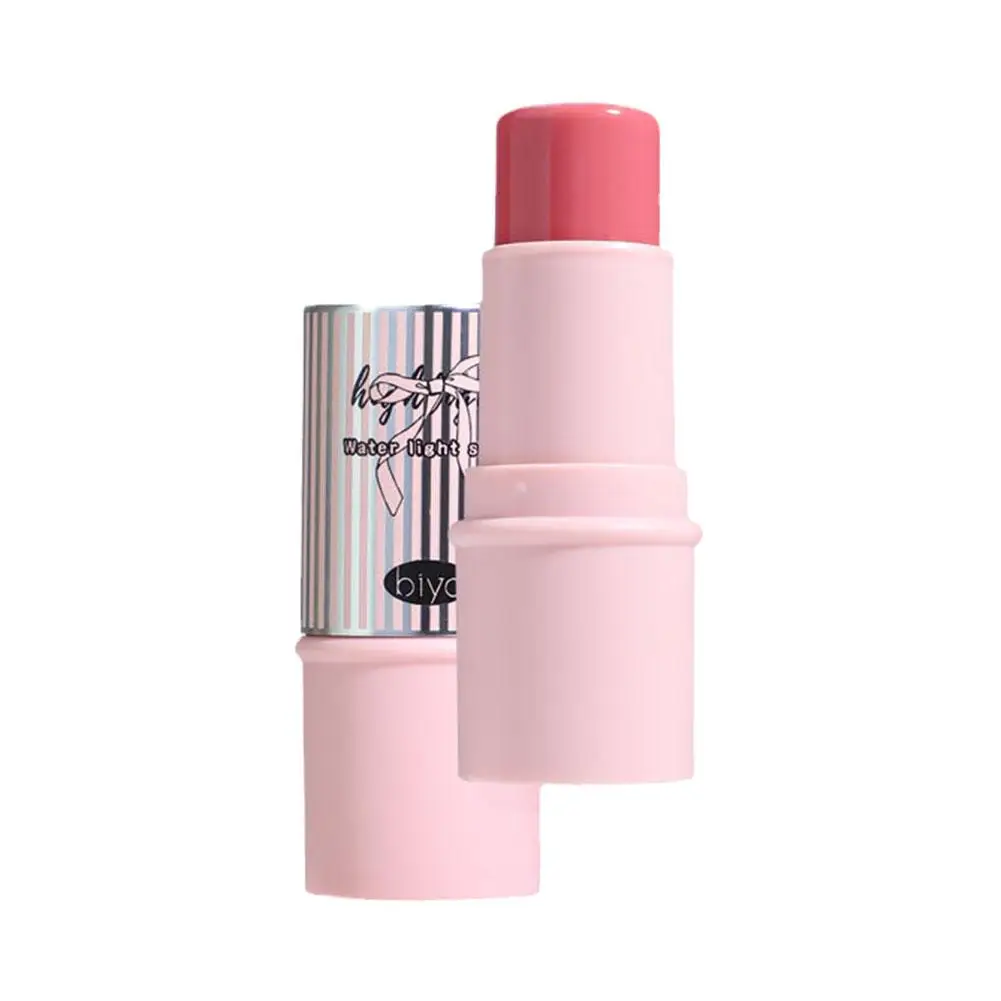 Water Light Shimmer Highlighter Blush Stick Waterproof Face Lasting Contouring Rouge Brighten Contour Face Cosm G9q0