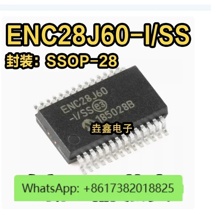 

10 шт./лот ENC28J60-I/SS ENC28J60/SS ENC28J60 SSOP28 100% новый оригинальный чип Ethernet