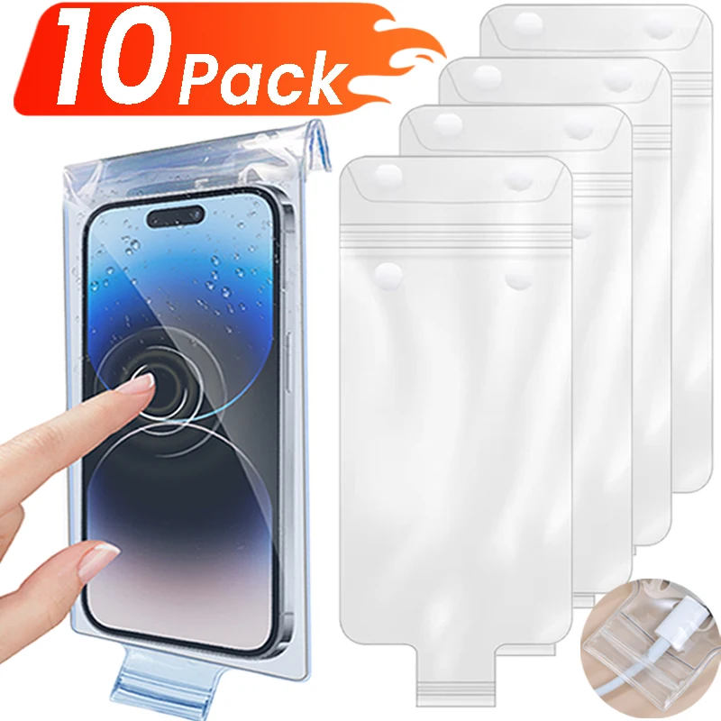 Underwater Waterproof Bag Transparent Mobile Phones Pouch Bags Universal Summer Swimming Phone Protector Case for IPhone Samsung