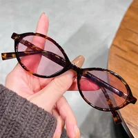 Fashion Oval Retro Sunglasses for Women – Simple Small Frame UV400 Protective Eyewear, Literary Style Luxury Design for Commuting & Travel - Image 7