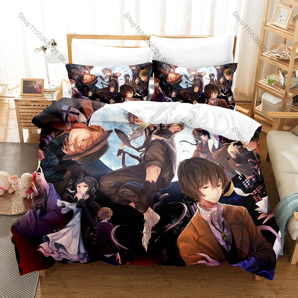 Cool 2026 New Kyouka Izumi Bedding Set Duvet Cover + 2 Pillowcases Black Kimono Demon Snow Cute Anime Girl Bedroom Decor