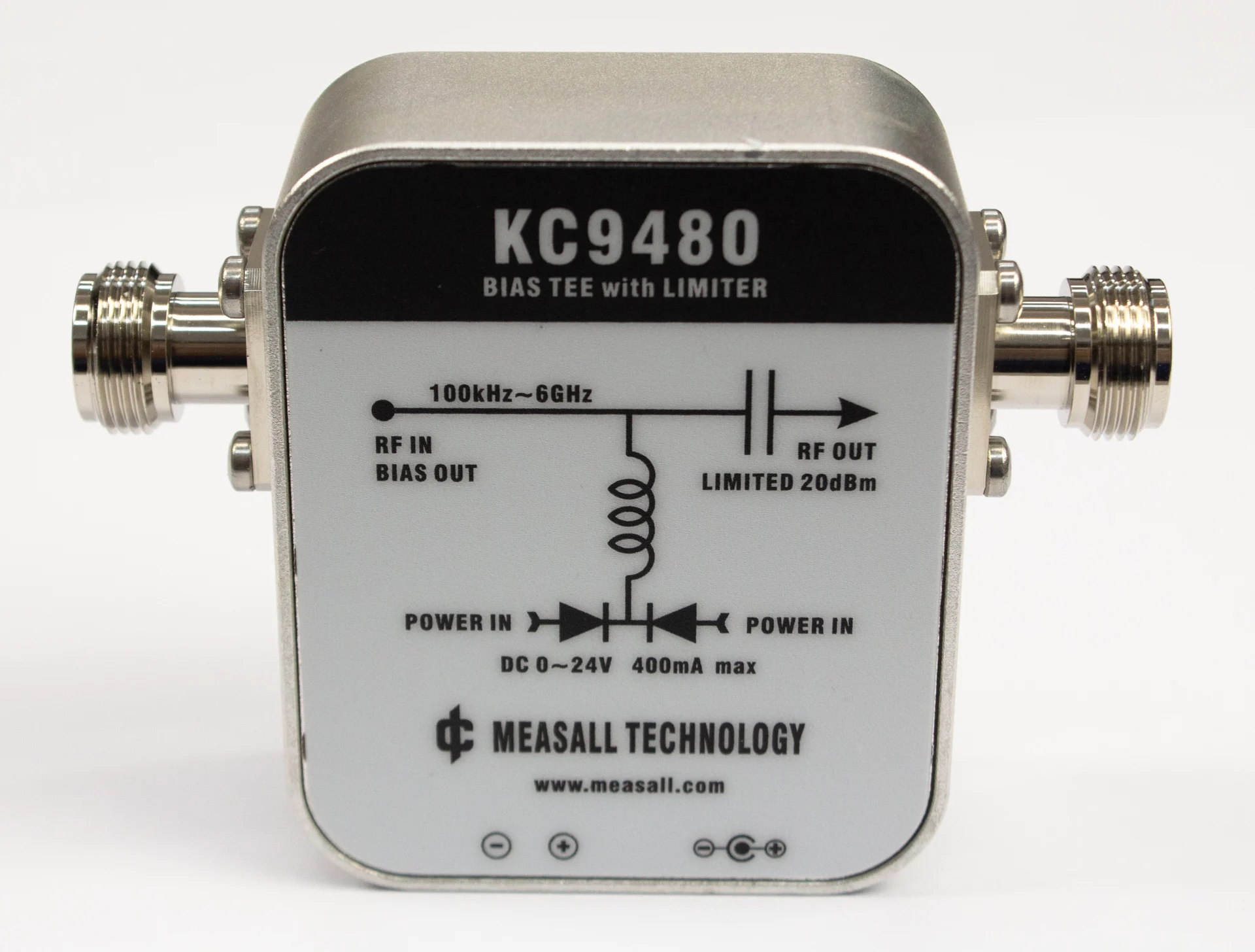 DC biased feeder power supply KC9480 limited amplitude isolated 1MHz-6GHz antenna amplifier matching