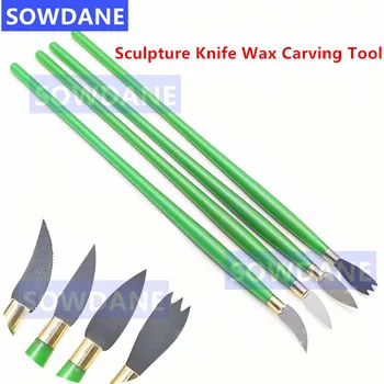 치과 의사 조각 칼 왁스 조각 도구 세라믹 도자기 혼합 주걱 칼 블레이드 치과 실험실 도구
