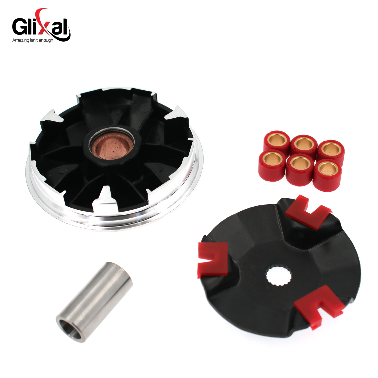 Glixal High Performance Racing Variator Set with 7g Roller Weights Jog 50 3KJ Minarelli 2 Stroke 1PE40QMB 1E40QMB Scooter Moped