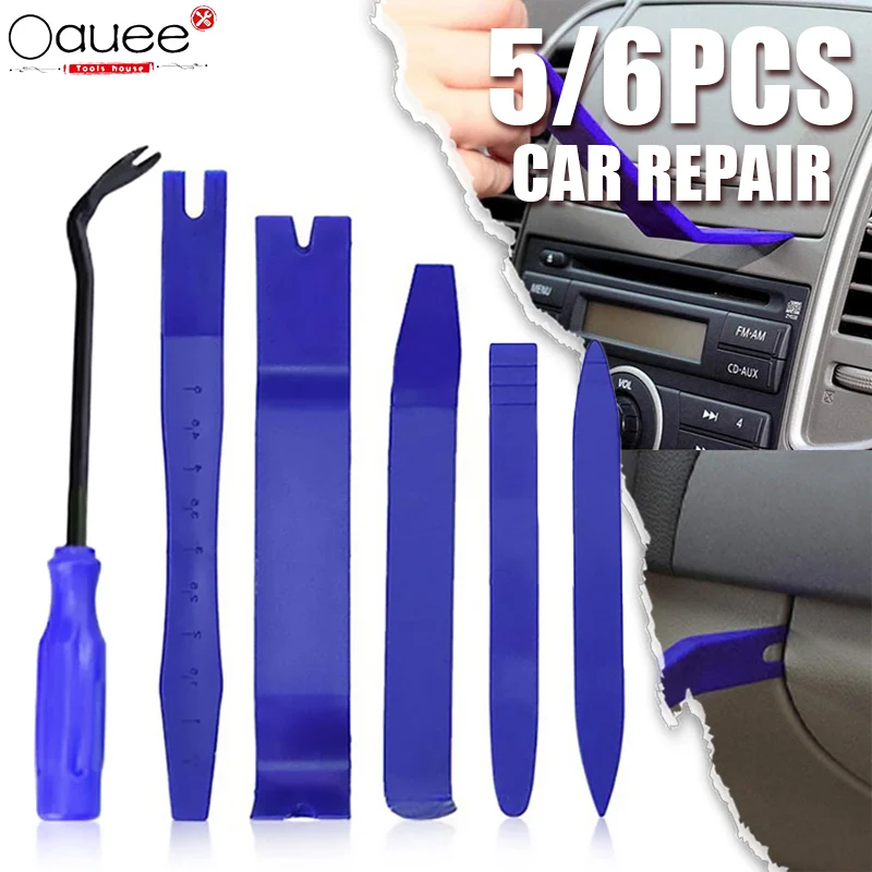 Auto Door Clip Panel Trim Removal Tool Car Audio Disassembly Kits Navigation Disassembly Installer Prying Automobile Nail Puller