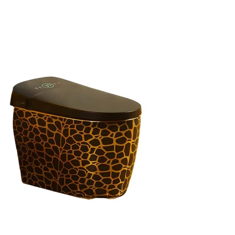 

European black and gold smart toilet automatic induction cleaning integrated color smart toilet