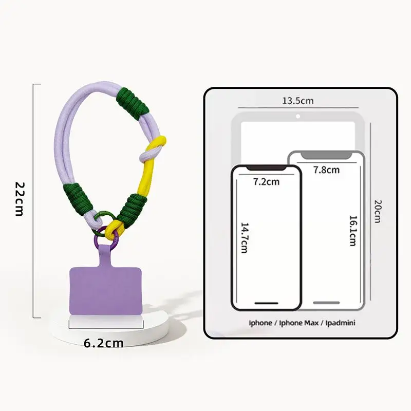 Cartoon Handy-Lanyard Armband Universelles Handy-Handgelenkband Buntes Anhänger-Accessoire Anti-Verlust – Detail 2