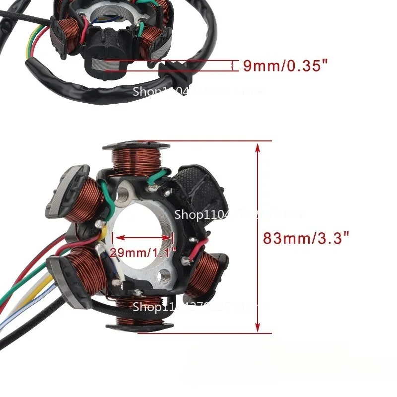 

Suitable for Kayo 125-160cc YX-140 Irbis TTR 125 Motorcycle Magnetic Motor Stator Coil