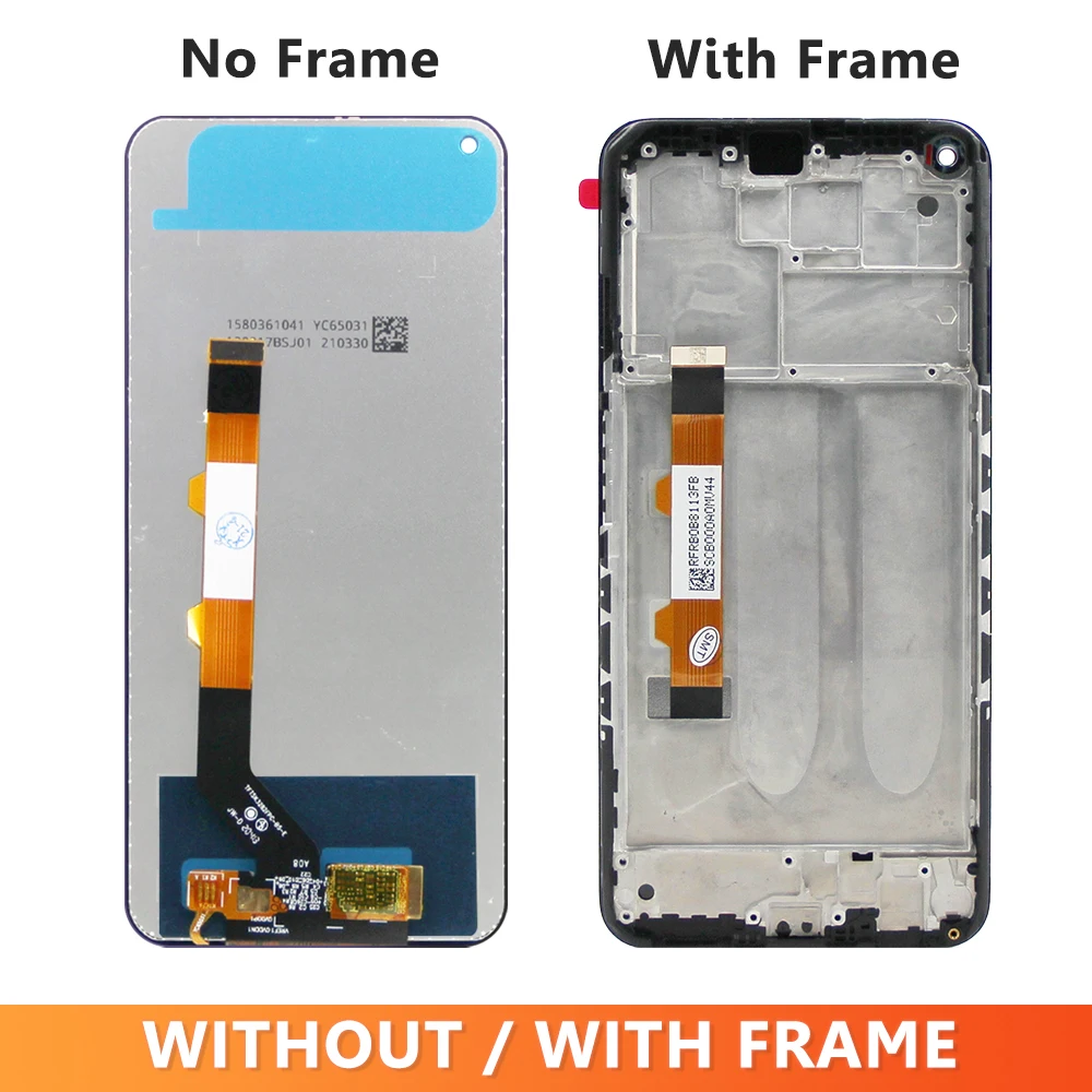 LCD For Xiaomi Redmi Note 9T LCD Display Screen Touch Digitizer Assembly For Redmi Note 9 5G LCD Screen With Frame Replacement