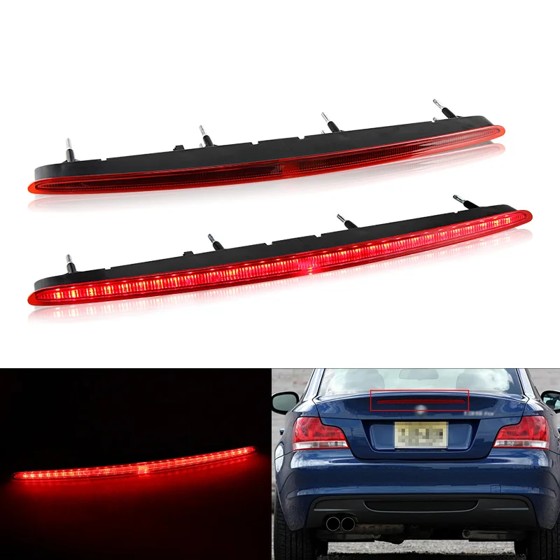 

1PC LED 3rd Brake Light High Level Rear Stop Lamp Taillight Car Assembly for BMW 1 Series 128i 135i M E82 E88 07-13 63257164978