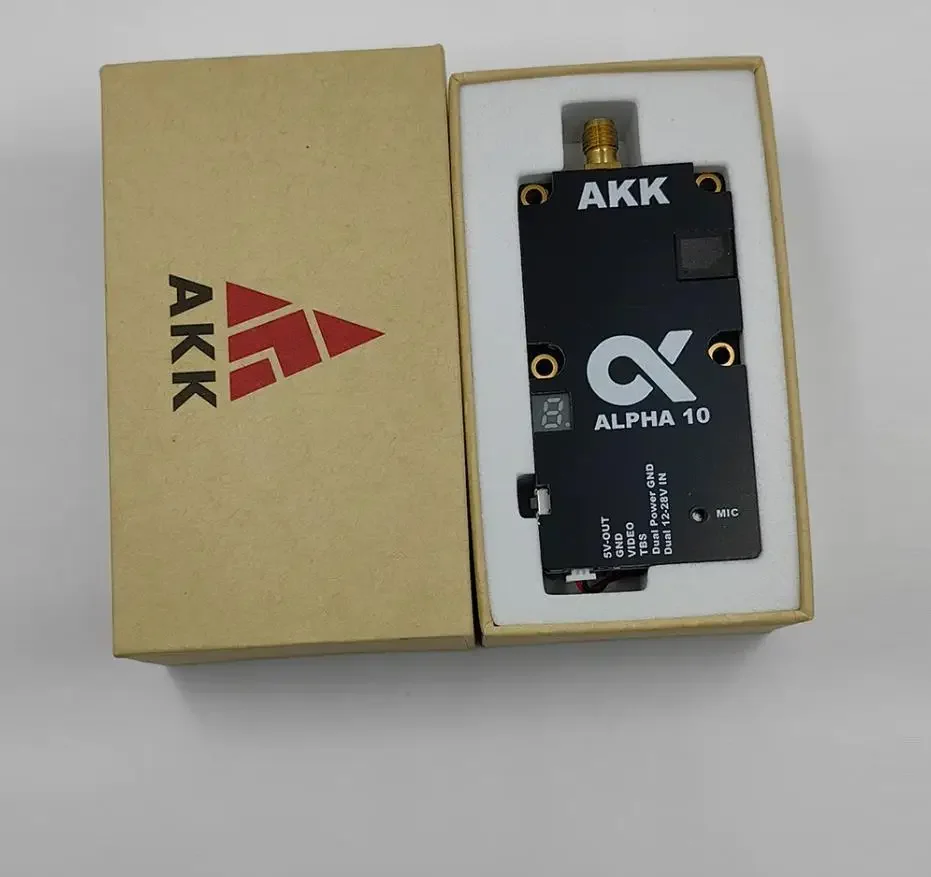 SmCp5.8G 10W VTX AKK FPV 5.8Ghz 80CH 10W 7W 5W 3W 1W High Power Smart Audio Video Transmission FPV RC Drone Transmitter Module