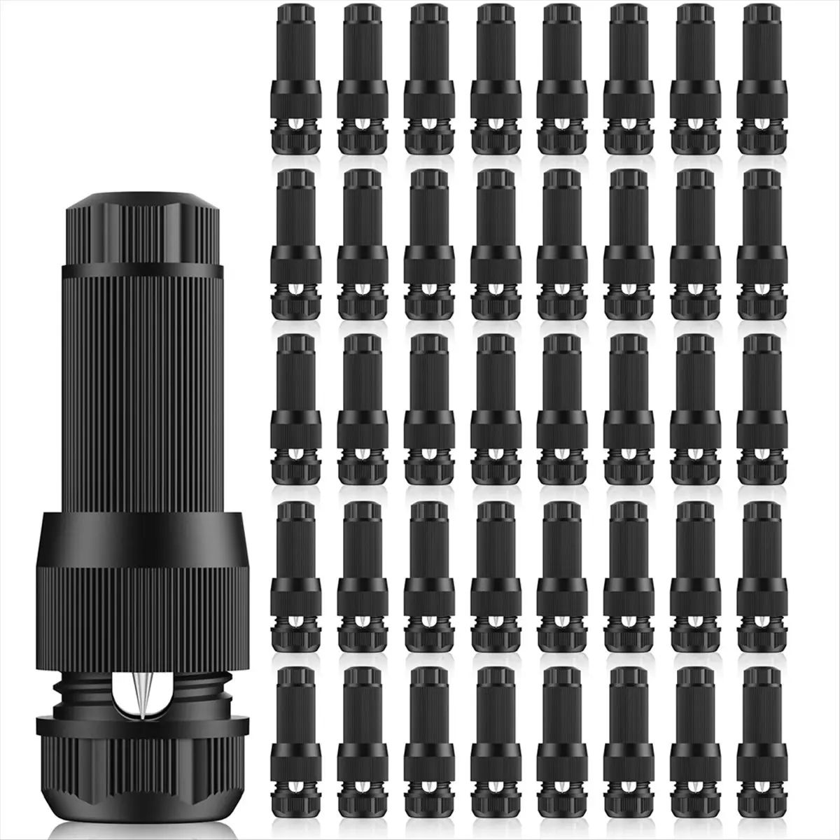 A77K Low Voltage Wire Connectors - 12-18 Gauge Waterproof Landscape Lights Connector for Outside Path Light Deck Light Yard