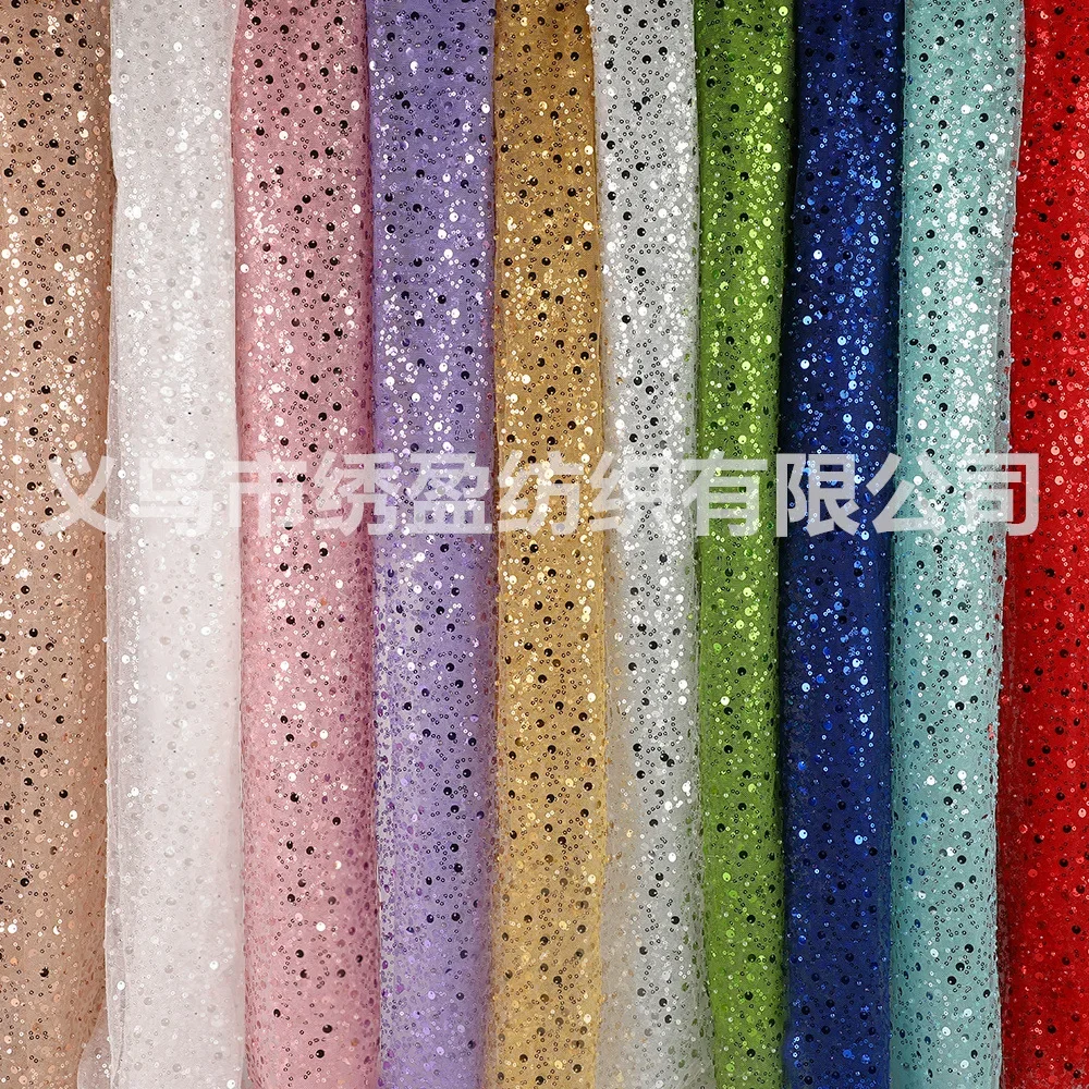 1 Yard Bubble Bead Fantasy Embroidered Cloth Wedding Dress Mesh Fabric Fashionable Sequin Embroidery Fabric 130cm wide