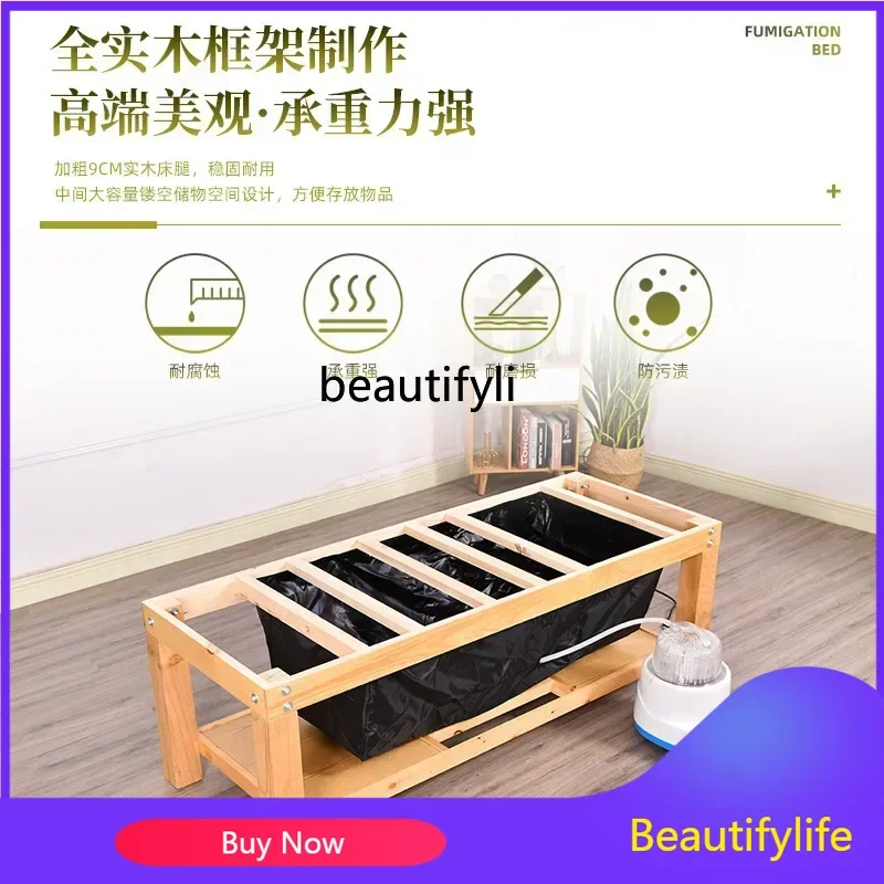 

xxqДружинная парусиновая кровать из массива дерева, бытовая паровая кровать для всего тела, медицинская кровать для салона красоты, специальная парусиновая кровать