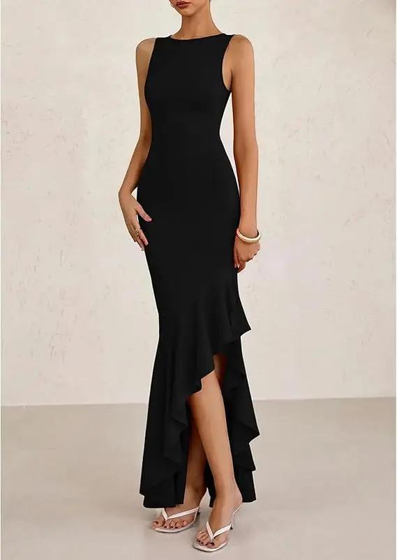 

Классические джерси со складками по индивидуальному заказу, платья Hi-Lo с высоким воротником, платья для особых случаев на заказ, простые модные размеры, доступны ретро