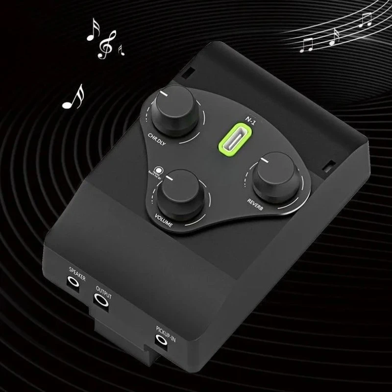 Acoustic Guitar Pickup N1 Electric Box Acoustic Guitar Smart Bluetooth Shock Connection Speaker with Effect Device