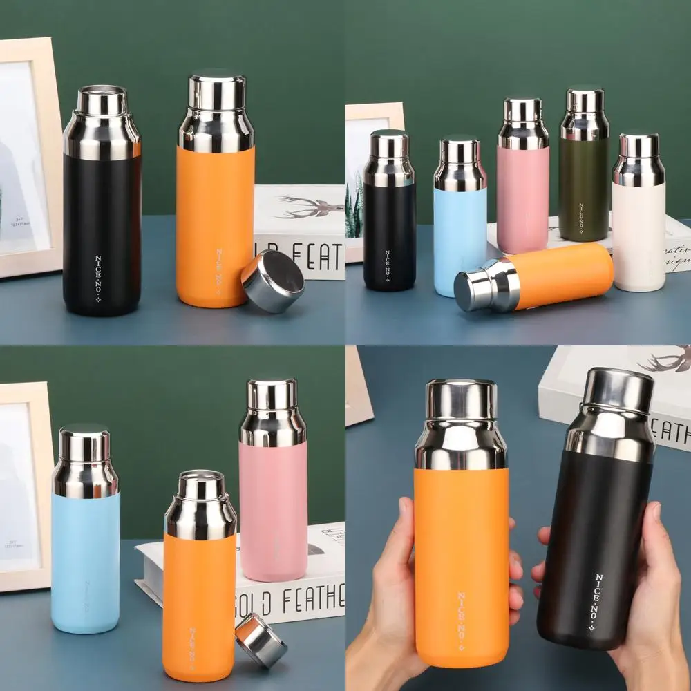 

400ml New Thermal Bottle for Men and Women Students High Aesthetic Mirror Lid Portable 304 Stainless Steel Leisure Cup