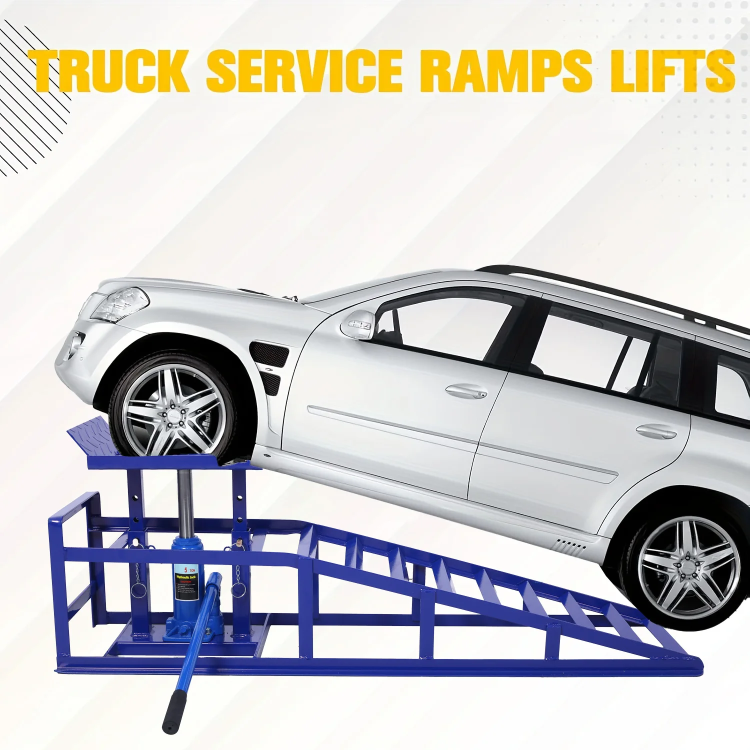 (2pcs) Auto Car Truck Service Ramps Lifts, Garage Car Lift 液压 Ramps 5 Ton, Automotive Hydraulic Lift Repair Frame Lift