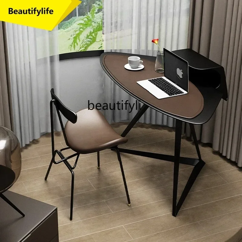 Light Luxury Desk Small Apartment Balcony Student Study Desktop Computer Desk Bedroom Modern Minimalist Italian Minimalist K185