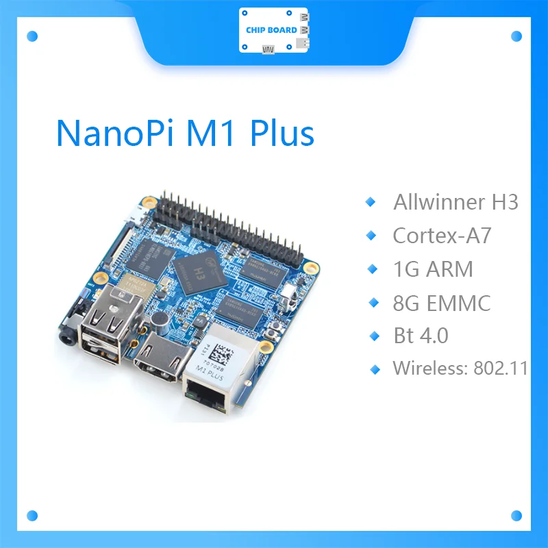 

NanoPi M1 Plus Allwinner H3 4K Play OpenWrt Onboard WiFi Bluetooth eMMC 1G ARM +8G emmc