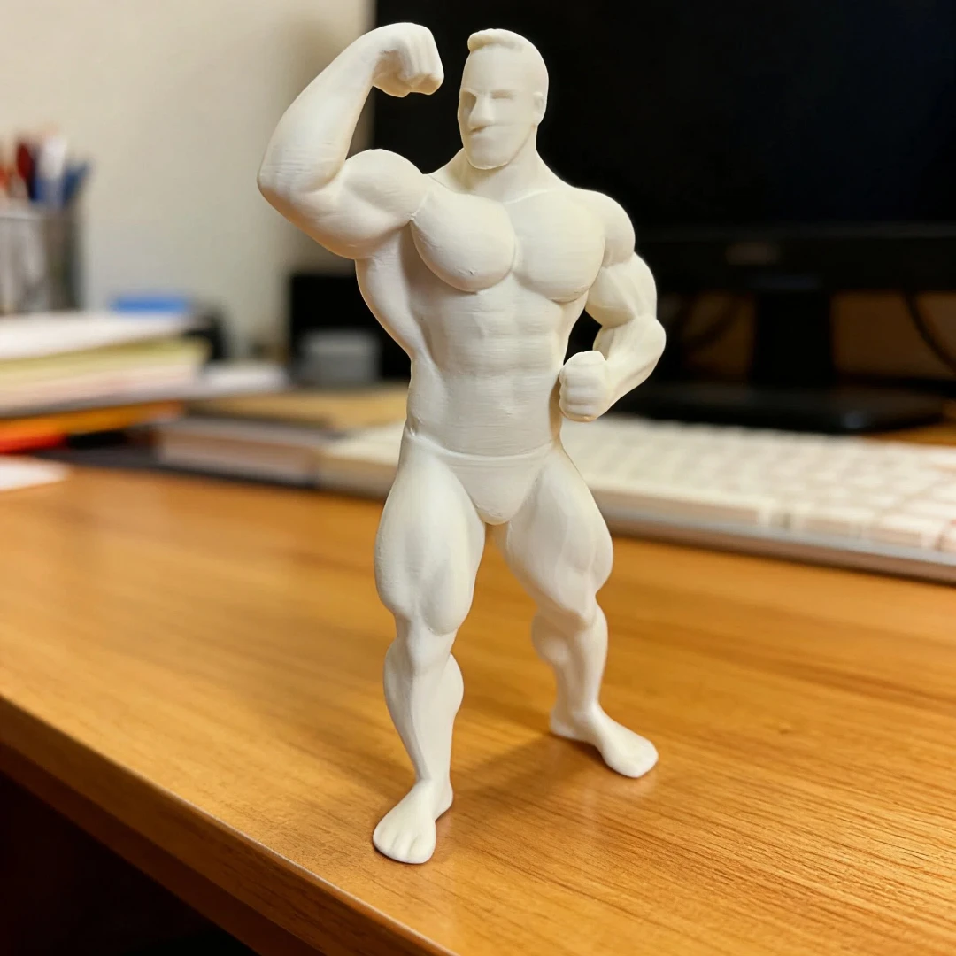 Miniature muscular man model desktop ornament; strong sense of fitness style desk decoration; home art small ornament.