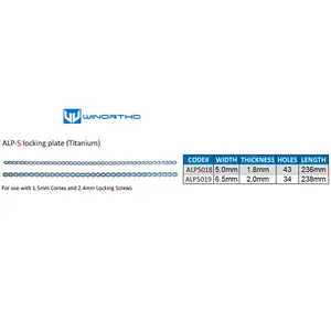 Orthopädische chirurgische Alpen-Placas, Veterinärausrüstungsinstrument, kleine tierische Produkte, Versorgungswerkzeug TPO, Haustier 10 Hauptverkaufsplattenorthopädie - №5