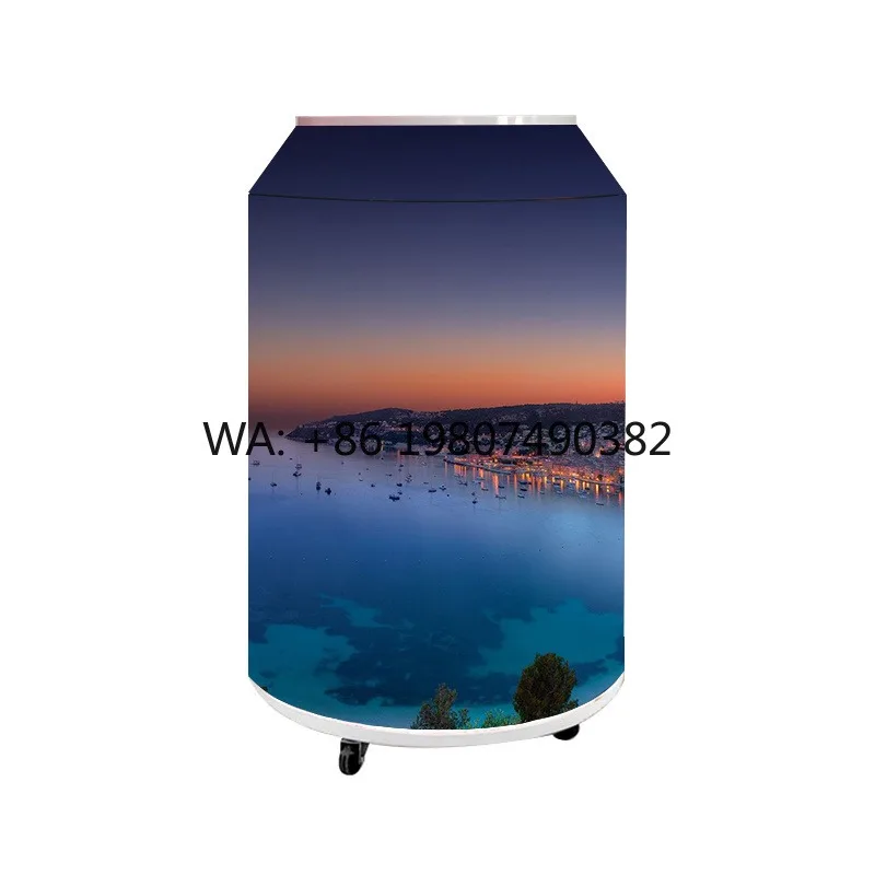 Full Color Animation Cola Can LED Screen Custom Shape Indoor Elevator Commercial Video Advertising Display