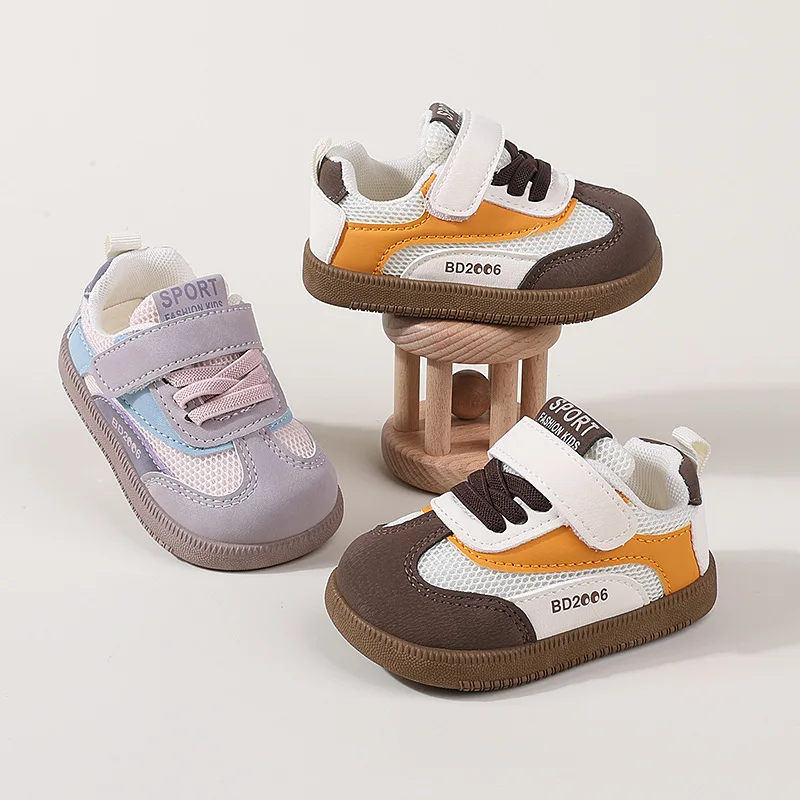 

Туфли 2026 Spring New Kids Sports Shoes Comfort Breathable Boys' Mesh Shoes Simple Versatile Girls Casual Shoe Кроссовки Женские
