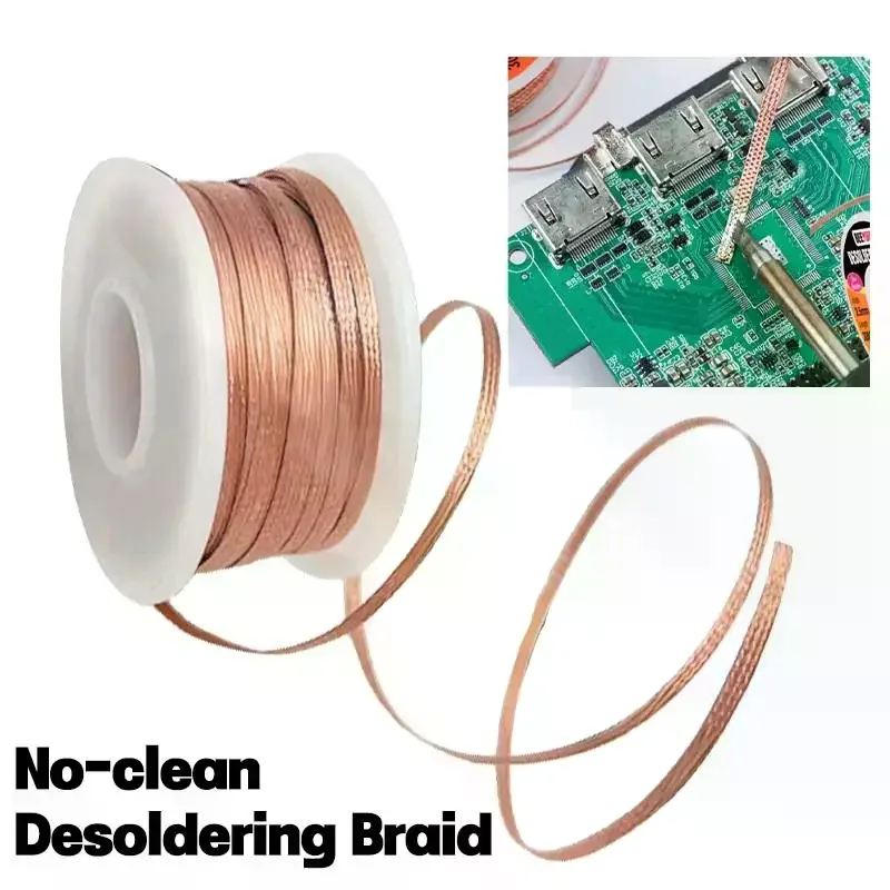 1.5/ Copper Welding Wire Desoldering Mesh Braid Tape Welding Point Solder Soldering Tool Of Electronic PCB Circuit Board