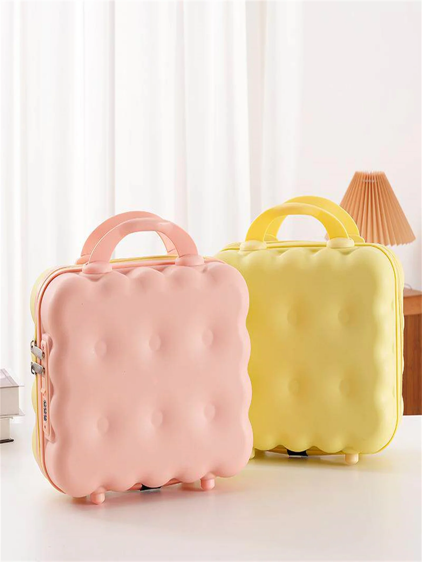 14-inch-large-capacity-handheld-suitcase-cosmetic-bag-travel-bag-fashionable-zipper-closure-non-woven-interior-casual-leisure