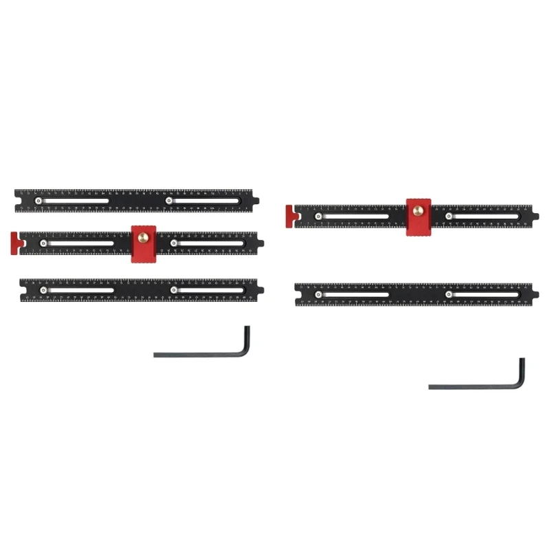 Track-Guided Repeat Cutting Stop with Connectable Graduated Guides best sale
